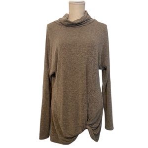 Simply Southern Knit Cowl Neck Top -Size Small